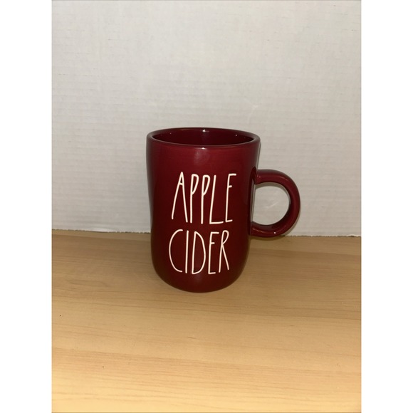 Rae Dunn Maroon Mug Bundle -‎ HARVEST & APPLE CIDER - Picture 5 of 8